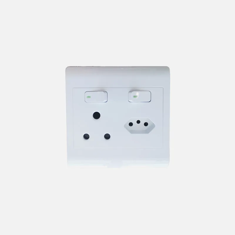 Synerji 100x100 16A Socket C/W 1 x Euro
